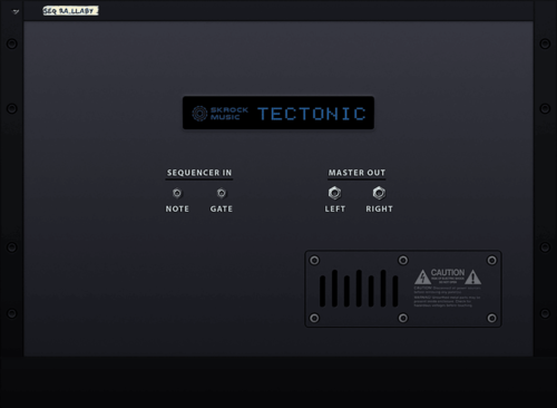Tectonic synthesizer back